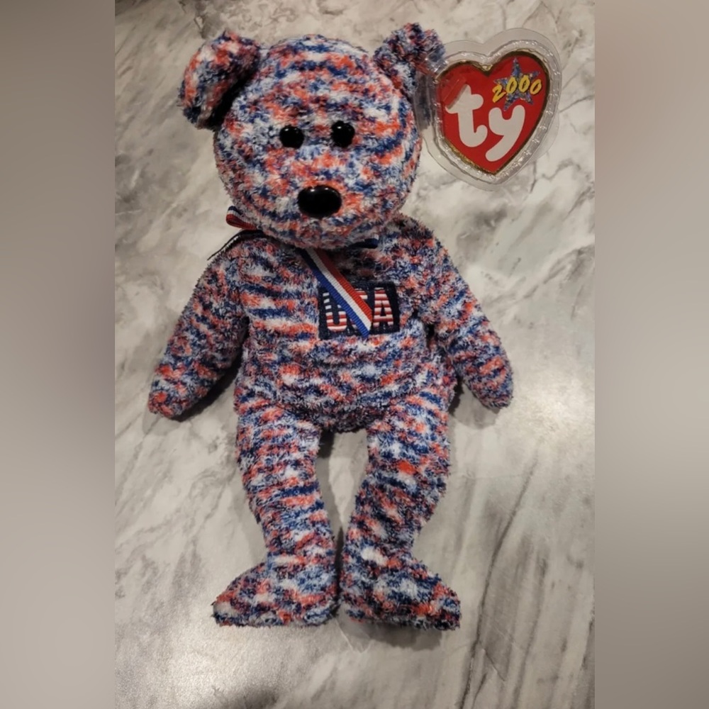 TY beanie baby USA 2000 New Vintage. MWMT